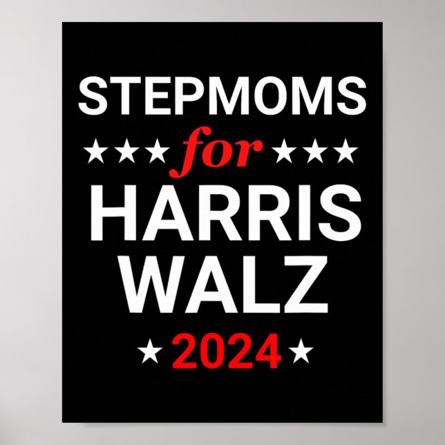 Stepmoms For Kamala Harris Wheimer  Poster (Front)
