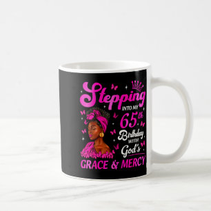 Stepng Into My 65th Birthday Christian Bday Women Coffee Mug