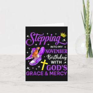 Stepng Into My November Birthday Queen Sneakers Gi Card