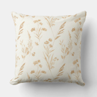 Steppe Grasses, by Natasha Us Throw Pillow