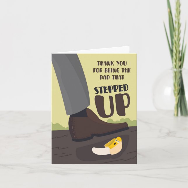 Stepped Up Heartfelt Father's Day Card (Front)