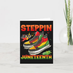 Steppin Into Juneteenth Black Men 1865 Freedom Day Card