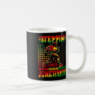 Steppin Into Juneteenth Proud Afro Women Running R Coffee Mug