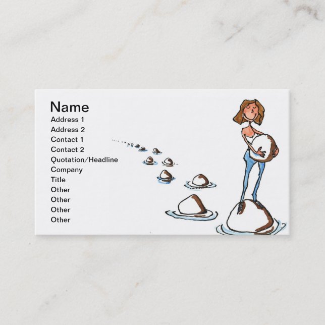 Stepping Forward Business Card (Front)