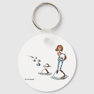 Stepping Forward Keychain