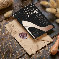 Stepping into 40 Birthday Party High heels Custom