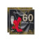 Stepping Into 60 Birthday Party Glitter Satin Red