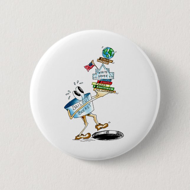 Stepping into Black Hole 2 Inch Round Button (Front)