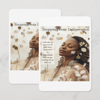 Stepping Into Deliverance Thank You Card