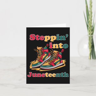 Stepping Into Juneteenth 1865 For Black African Am Card