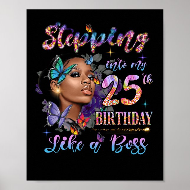 Stepping Into My 25th Birthday 1997 Black Women Poster (Front)