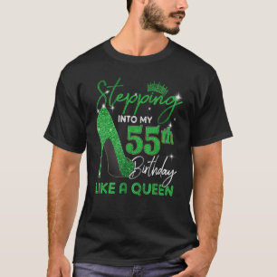 Stepping Into My 55th Birthday Gifts Womens High H T-Shirt