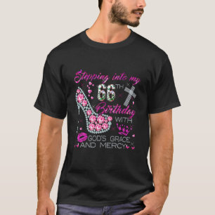 Stepping Into My 66Th Birthday With God's Grace T-Shirt
