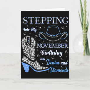 Stepping Into My November Birthday With Denim And Card