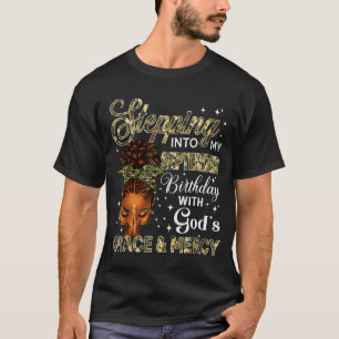 Stepping Into My September Birthday Black Women Ch T-Shirt