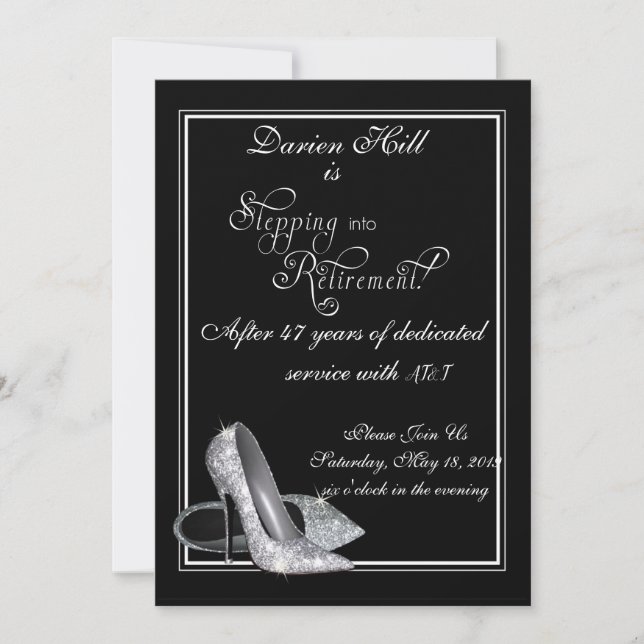 Stepping into Retirement Invitation (Front)
