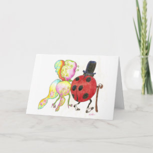 stepping out bugs on party invitation - Customized