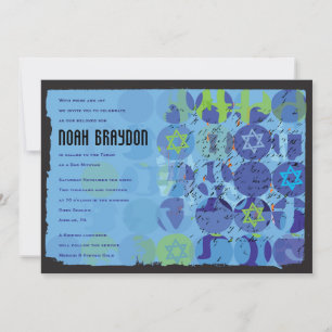 STEPPING STONES Bar Bat Mitzvah Invitation