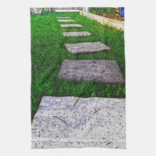 Stepping Stones by Shirley Taylor Kitchen Towel
