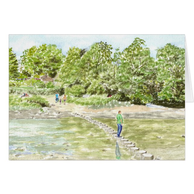 'Stepping Stones' Card (Front Horizontal)