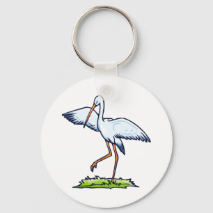 Steppy Stork Keychain