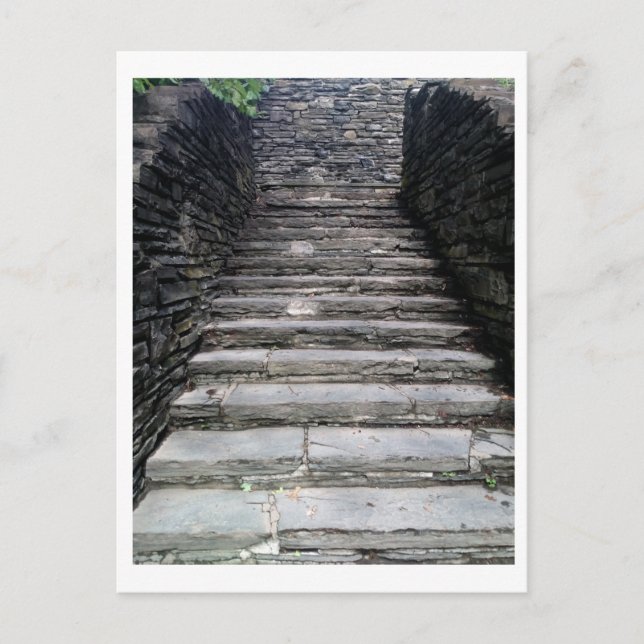 Steps at Taughannock Falls Postcard (Front)