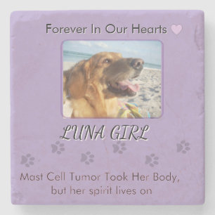 Steps of Her Gentle Spirit Stone Coaster