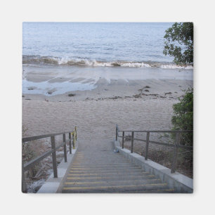 steps to the beach magnet