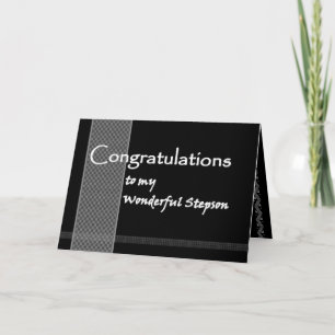 STEPSON Wedding Congratulations Card