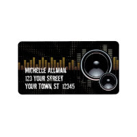 Stereo Speakers Avery Label