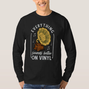 Stereo Vinyl Record Buff Music Disc Player Audio A T-Shirt