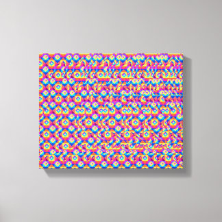 Stereogram Heart and Hands 3d poster Canvas Print