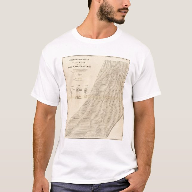 Stereogram of displacements Utah T-Shirt (Front)