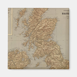 Stereographical map, British Isles Magnet