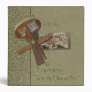 Stereoscope Family History 1.5" Binder