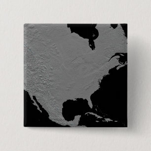 Stereoscopic view of North America 2 2 Inch Square Button