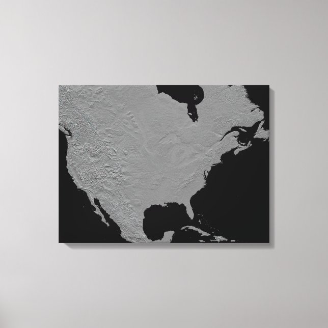 Stereoscopic view of North America Canvas Print (Front)