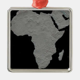 Stereoscopic view of North America Metal Ornament