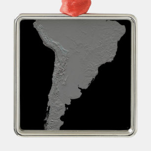 Stereoscopic view of South America Metal Ornament