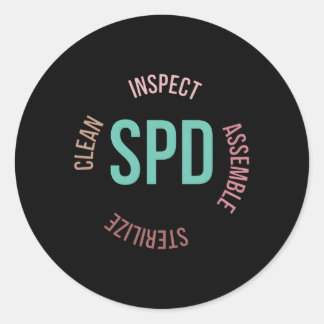 Sterile Processing Tech Sterile Processing Technic Classic Round Sticker