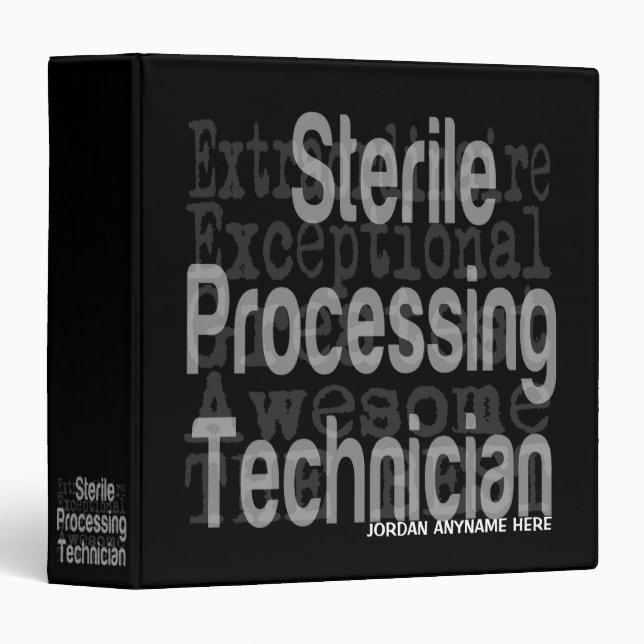 Sterile Processing Technician Extraordinaire Binder (Front/Spine)