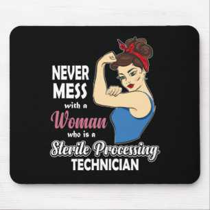 Sterile Processing Technician Gift Women Autoclave Mouse Pad
