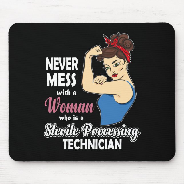 Sterile Processing Technician Gift Women Autoclave Mouse Pad (Front)