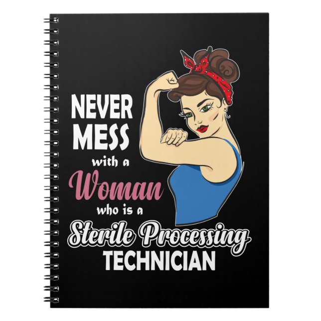 Sterile Processing Technician Gift Women Autoclave Notebook (Front)