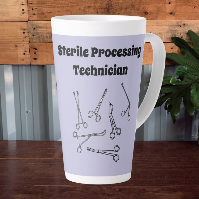 Sterile Processing Technician Latte Mug (Creator Uploaded)
