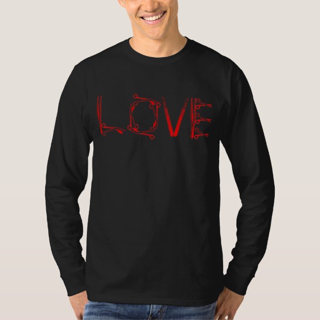 Sterile Processing Technicians Love Funny Tech T-Shirt (Front)