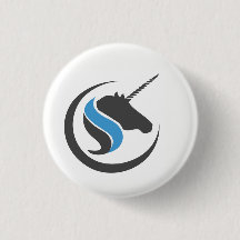 Sterling and Stone Unicorn Button