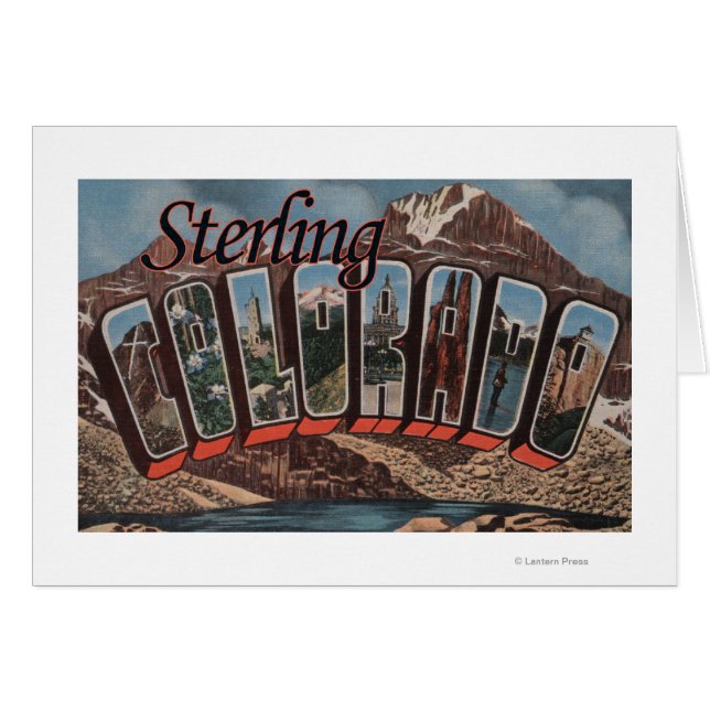 Sterling, Colorado - Large Letter Scenes (Front Horizontal)