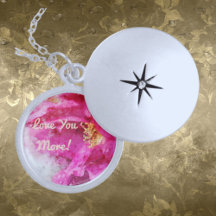 Sterling Silver Plated Love Locket Necklace