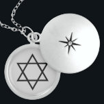 sterling star of david, brite blue  on white sterling silver necklace<br><div class="desc">sterling star of david,  brite blue  on white</div>